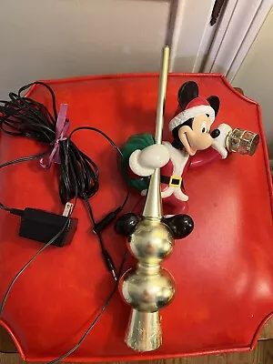 Mr Christmas Mickey Mouse Tree Topper Disney Electronic W/ Box Read Description • $69