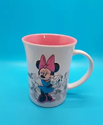 MINNIE MOUSE MUG • Disney Store 3D Embossed Coffee Cup Blue Dress Pink Bow 5  • $7.77