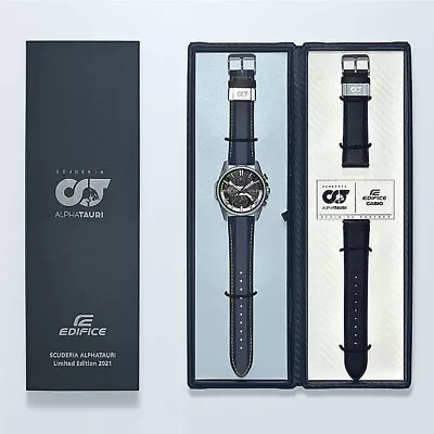 Edifice F1 Scuderia AlphaTauri Motorsports Limited Edition Watch EQB-1200AT-1A • $674.10
