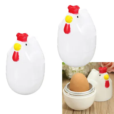 2 Pieces Microwave Egg Boiler Hard Boiled Egg Cooker Pressure Cookers Eggs • £13.22