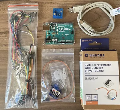 £27 • Buy Genuine Arduino Uno R3 SMD Board & Rear Bumper Case, Stepper Motor, Servo, Wires