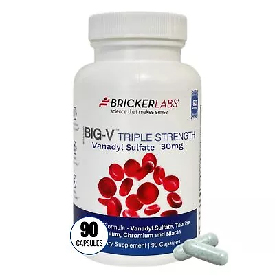 Bricker Labs Big-V Triple Strength Vanadyl : Vanadyl Sulfate 30 Mg Taurine 6... • $30.59