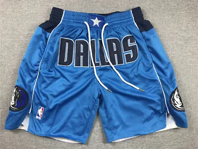 New Dallas Mavericks Men Blue Swing Basketball Pocket Shorts • $35.99