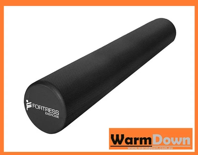 $75 • Buy FORTRESS LONG 90cm ROUND FOAM ROLLER / BLACK