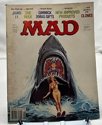 Mad Magazine We Chew Up Jaws II 2 January 1979 No Label 204 Good • $17.60