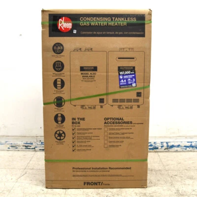 $775.29 • Buy NEW Rheem RTGH-84XLP-2 Outdoor HE Condensing Tankless Gas Water Heater