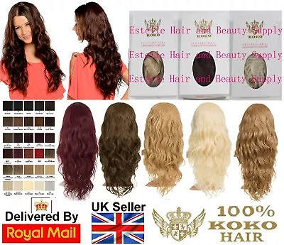 KOKO Grace Long Beach Wave Hair 3/4 Half Head Wig Wavy Hairpiece Various Colours • £24.99