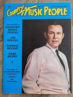 Country Music People Magazine January 1984 Jim Reeves Ronnie Milsap Gene Autry • £6.50