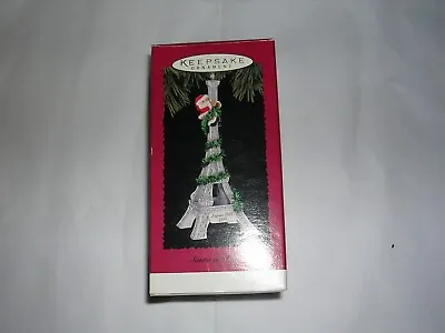 £10.63 • Buy Hallmark Ornaments -  Santa In Paris  - Dated 1995 - Mint In Original Box