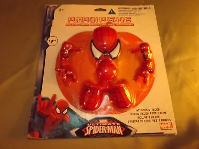 $5 • Buy Pumpkin Push-Ins - Spider Man  - MIP  - Great Cake Toppers Also
