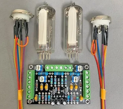 6E2 Cat Eye Tube Indicator Driver Board Kit Dual Channel Fluorescent Amplifier • $42.65