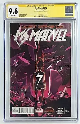 Ms. Marvel #16 (2015) 1st Mtg Carol Danvers & Kamala In CGC 9.6 Near Mint + • $116.99