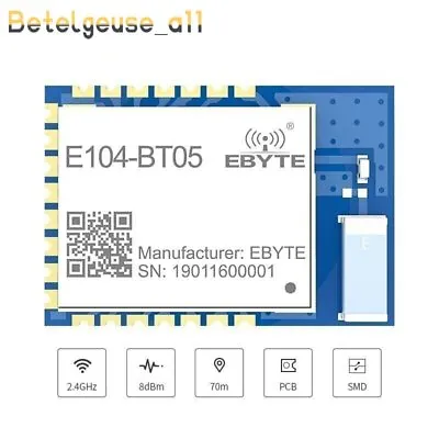 TLSR8266 Bluetooth BLE4.2 UART SMD Transceiver Low Power Wireless Module E104 • $7.46