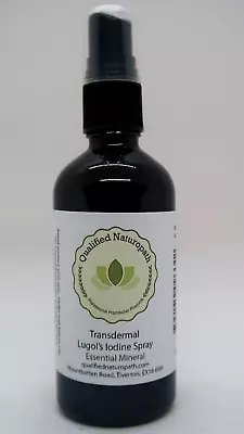 110ml Transdermal 2% Lugol's Iodine - High Purity - Atomiser For Application • £10.99