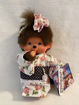 Sekiguchi 7.5” MONCHHICHI GIRL DOLL IN JAPANESE KIMONO NEW NWT From Japan! • $99.99