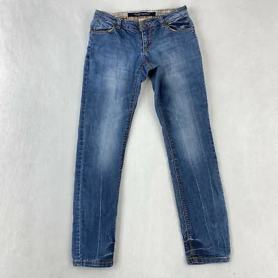 $15.16 • Buy Freestyle Revolution Jeans Juniors Size 5 Blue Straight Leg Ankle Mid Rise Pants