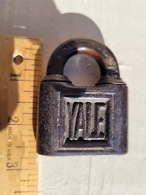 Vintage YALE & Towne Mfg Co Brass Padlock Stanford CT USA - NO KEY • $12