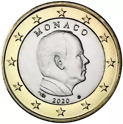 1 Euro Monaco 2020 * Albert II * Unc • $4.99