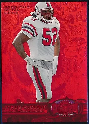 1997 Fleer Metal Universe Tyrus Mccloud Precious Metal Gem /150 Card #191 • $199.99