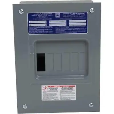 Square D Main Lug Load Center Indoor Flush Mount 100 Amp 6-Space 12-Circuit • $38.84