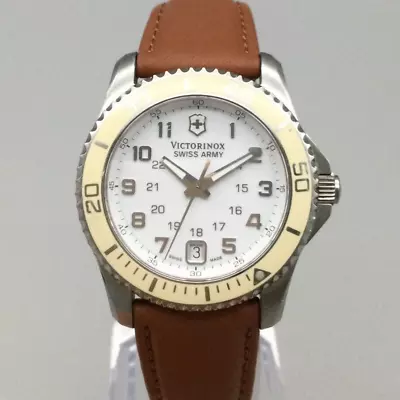 Victorinox Swiss Army Maverick Watch Women 34mm Silver Tone 241492 New Battery A • $152.99