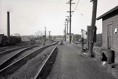 DH Delware & Hudson Rail Yard / Depot - Oneonta NY - Vtg Railroad Negative • $26.45