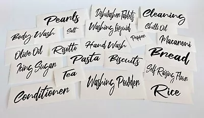 £1.70 • Buy Vinyl Decal Sticker Label Name Storage Box Jars Bottles Containers Mrs Hinch (5)