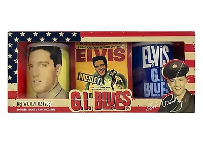 Elvis Presley Signature Product G.I. Blues 2 Mug Gift Set Hot Cocoa 2016 • $14.99