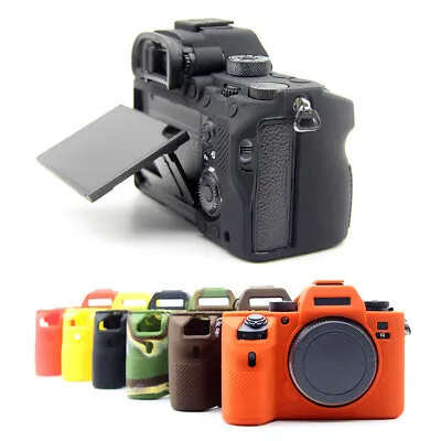 $18.47 • Buy For Sony A7C/A9/A9 II/A7S III Soft Silicone Rubber Camera Protector Skin Case