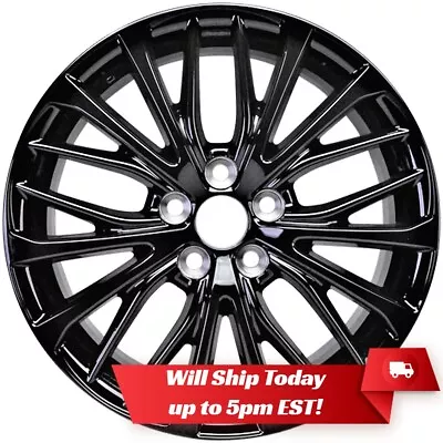 New Set Of 4 18  Gloss Black Alloy Wheels Rims For 2018-2024 Toyota Camry • $749