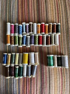 Lot Of 48 Assorted Machine Sewing & Embroidery Thread Mettler Gutermann Sulky • $30