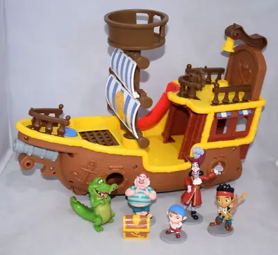 Disney Jake And The Neverland 2013 Bucky Ship & Pirates Figures • £19.99