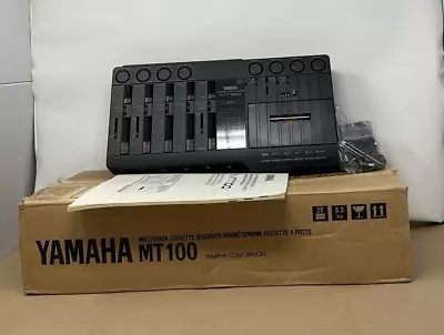 YAMAHA MT100 II Multitrack Cassette Recorder 4 Track Manual & AC Adapter • $249.87