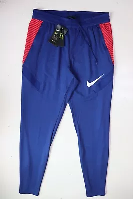 Nike Dri Fit Strike Slim Fit Football Pants Joggers Blue Cd0566-455 Men Xs • $94.76