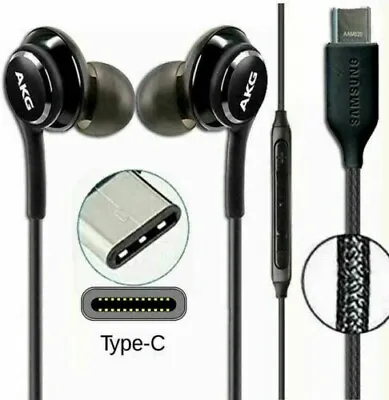 AKG USB-C TYPE C EARPHONE HEADPHONE For SAMSUNG GALAXY S20 NOTE10 Note20 Fold UK • £4.29