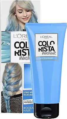 £9.99 • Buy L'Oreal Colorista Washout Semi-Permanent Hair Dye 80ml - Ocean Blue - Free P&P