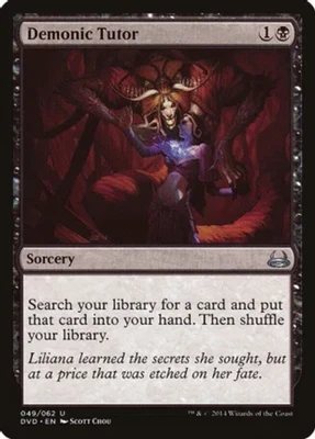 $43.39 • Buy 1 X Demonic Tutor - Duel Decks: Anthology - Light Play - MTG