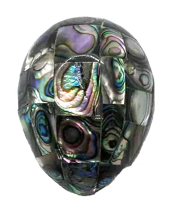 Vintage Abalone Shell Decorative Egg 2.25  Long • $29.95