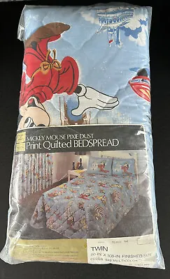 Vintage Disney Sears Twin Comforter Blanket Mickey Mouse Pixie Dust New Unopened • $200