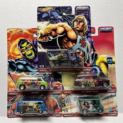 Hot Wheels 2021 Pop Culture Masters Of The Universe Set Of 5 *see Description • $28