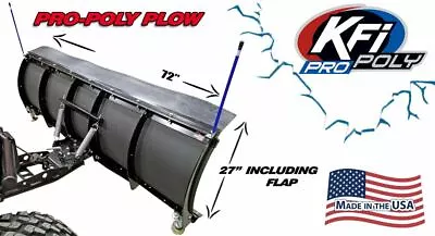 KFI 72  UTV Poly Blade Snow Plow Kit For 2008-2014 Arctic Cat Prowler 700 • $976.85