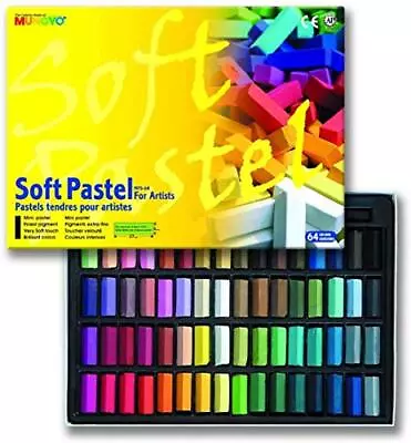 64 Color Artist Chalk Pastel Soft Set Art Supplies Painting Non Toxic Square New • $14.85