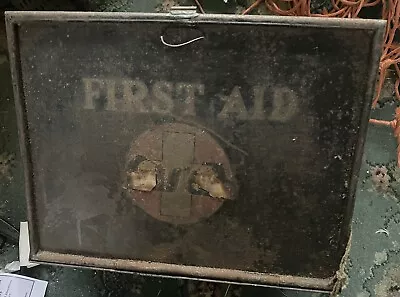 Antique Metal First Aid Box By S.Maw Son & Sons London (YV) P • £69