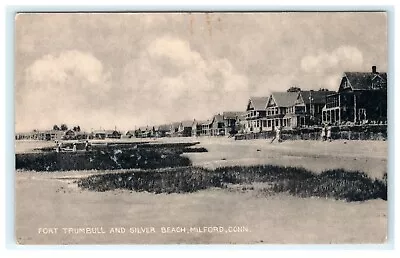 Fort Trumbull & Silver Beach Milford CT Connecticut Early Postcard • $14.50