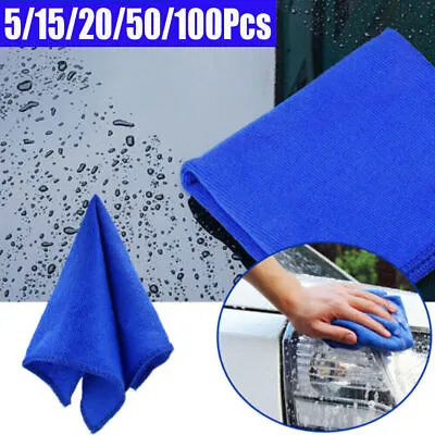 100x Microfiber Cleaning Cloth Towel Rag Car Polishing No Scratch Detailing Sof* • $4.99