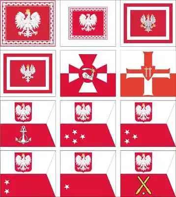 Poland Flag President Marshal Chief Of The General Staff Naval Jack Admiral Vice • $12