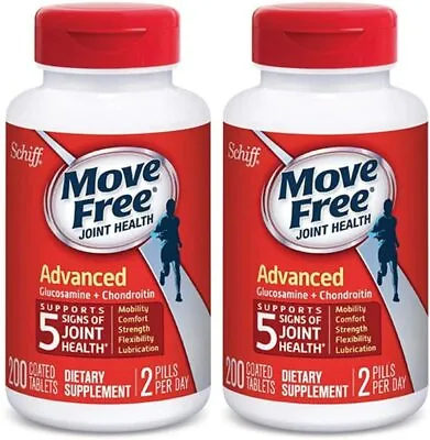 Move Free Glucosamine & Chondroitin Advanced Joint Supplement (2 PK) EXP 06/2026 • $63.55