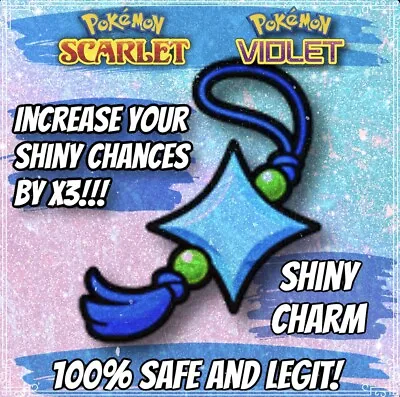 💎 Shiny Charm 💎 Pokemon Scarlet Violet ✨ 3x Higher Encounter Rate ✨ • $2