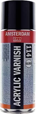 Talens Amsterdam Acrylic Aerosol Spray Varnish (Oil & Acrylic) 400ml - 114 Gloss • £18.99