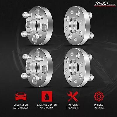 (4) 1  Wheel Spacers 4X100 12X1.5 For Honda Civic EX LX DX Acura Integra CRX EL • $50.59